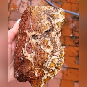 Natural Orange Red Purple Jasper Lapidary Rough Rock